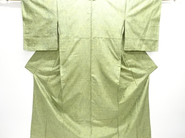 JAPANESE KIMONO / TSUMUGI / WOVEN FLOWER 